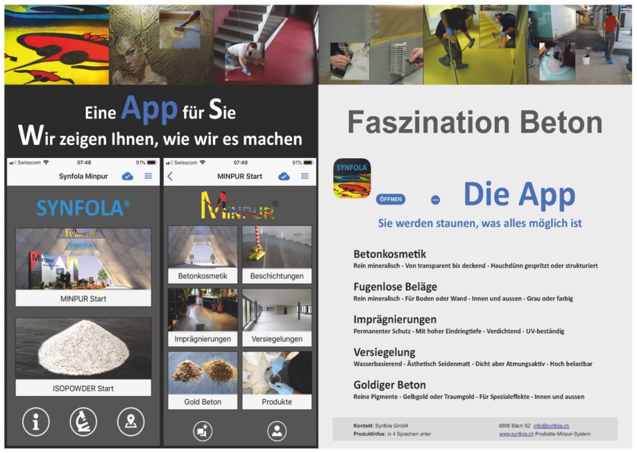 Synfola Reportage App Minpur Beton Systeme